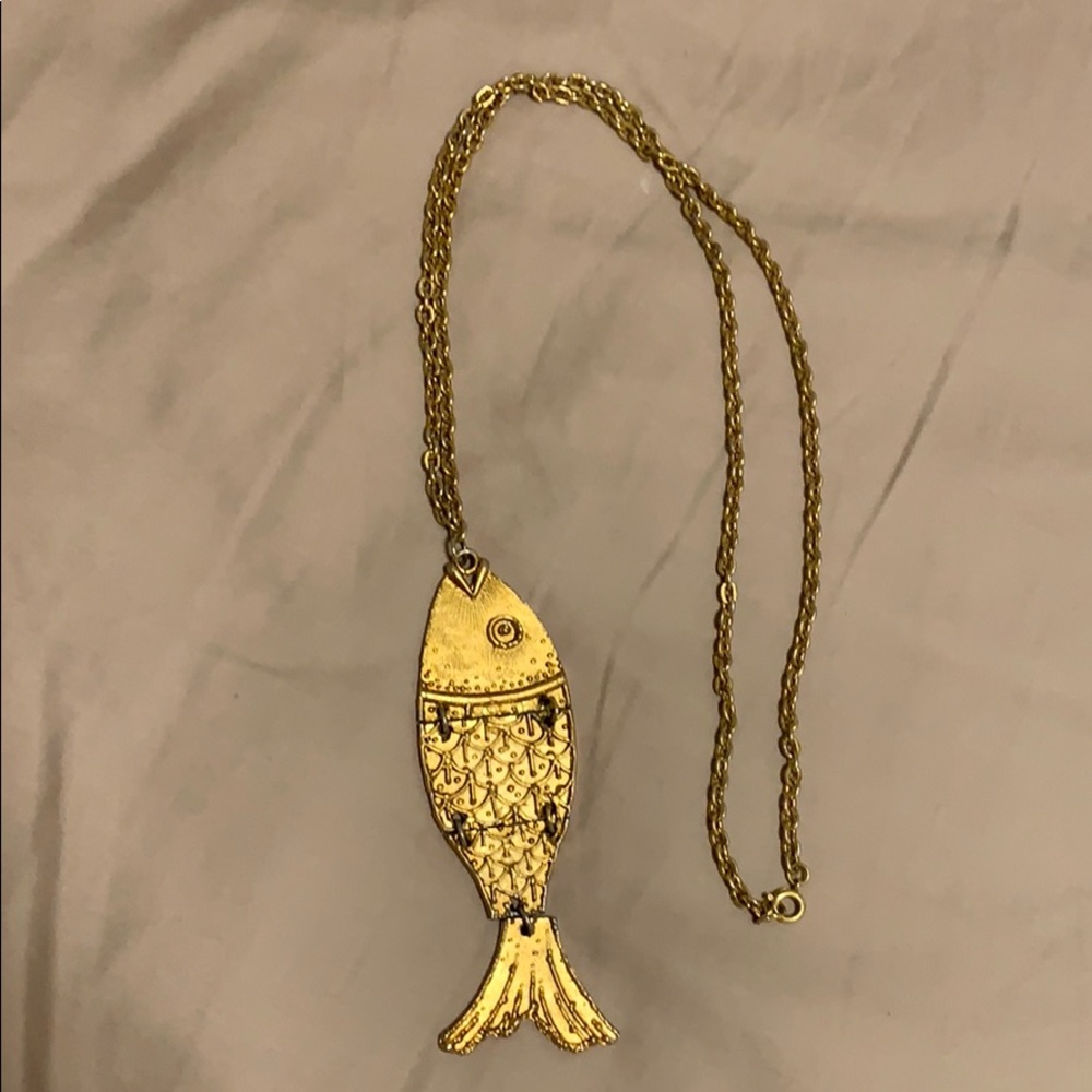Custom made fish necklace